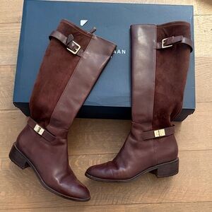 Woman’s Cole Haan Brown Leather Knee-High Boots